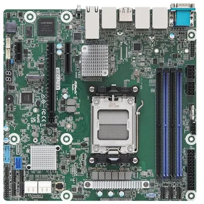 ASRock Rack B650D4U-2L2T/BCM - Motherboard - Micro ATX - Socket AM5 - AMD B650E Mainboard - AMD B650E - AMD AM5 Socket - DDR5 RAM - Micro-ATX